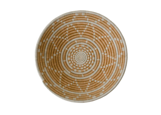 Apricot Burst Large Round Basket