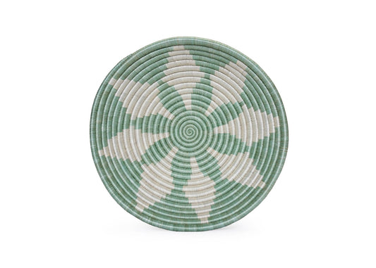 Seafoam Hope Large Round Basket