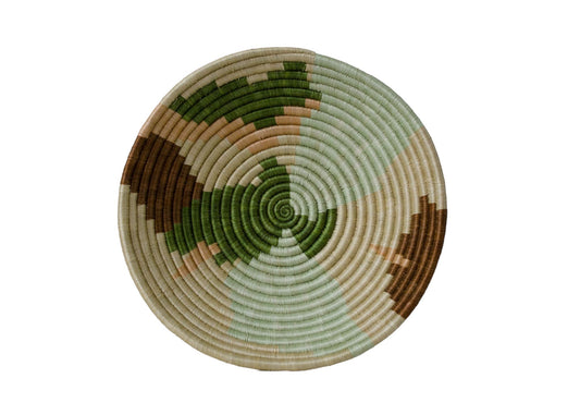 Tierra Abstract Large Round Basket