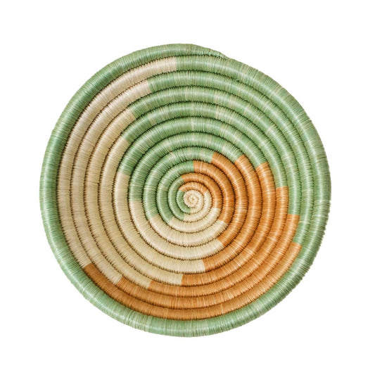 Small Apricot & Seafoam Unity Round Basket