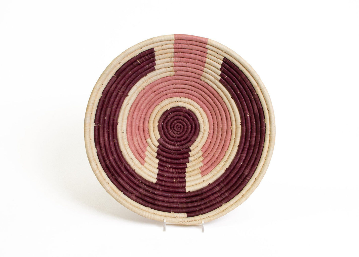 Burgundy Coronet Large Wall Bowl