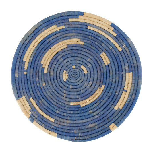 Coastal Minimalism Woven Large Bowl - Reflections