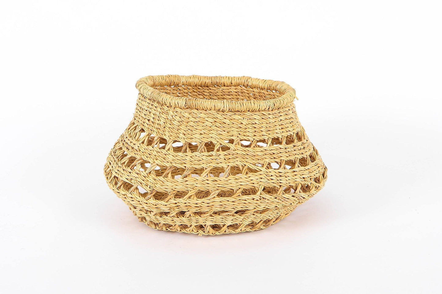 Round Tapered All Natural Lace Basket