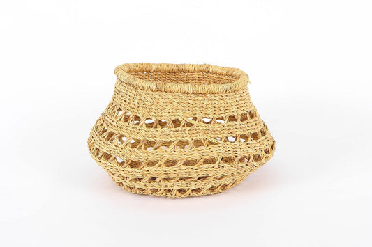 Round Tapered All Natural Lace Basket