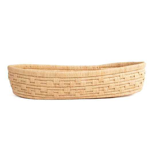 Stone Woven Bread Basket - Oval