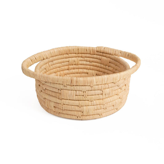 Stone Woven Breadbasket - Circular