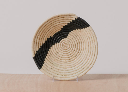 Striped Black + Natural Medium Bowl