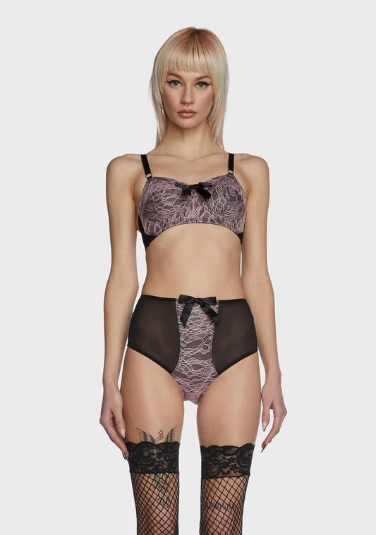 x Bettie Page Elsie Spiral Stitch Bullet Bra