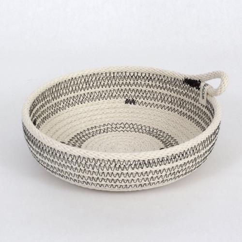 Woven Color Block Baskets Baskets Woven Grey Medium