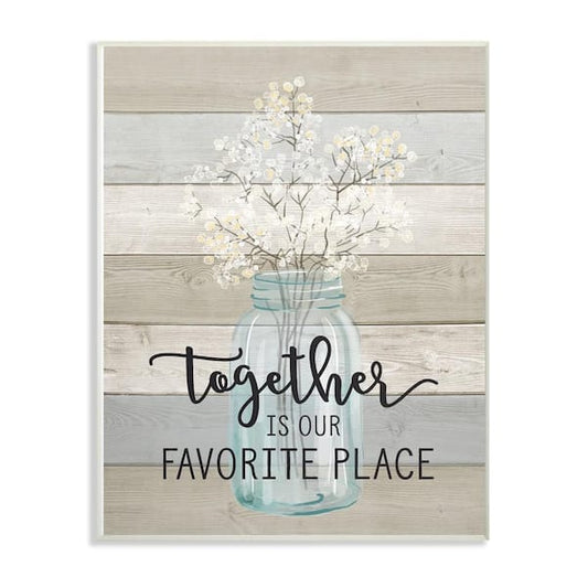 12.5" x 18.5" Lithograph Wall Art, Together is Our Favorite Place