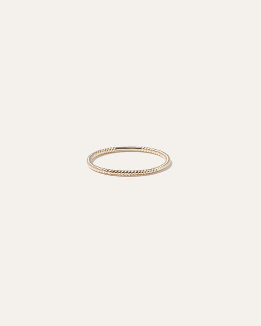 14K Gold Twist Ring