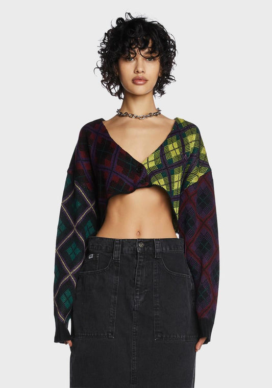 Garage Plaid Cardigan