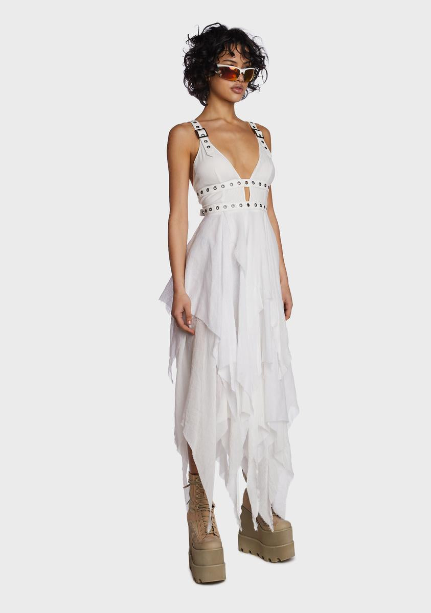 Echo Handkerchief Midi Dress