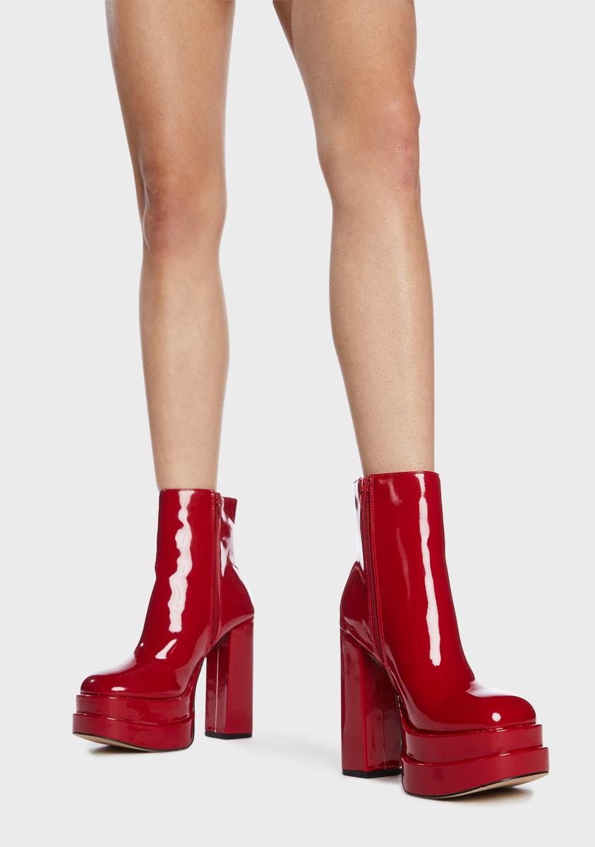 Wine Say Too Much Platform Boots