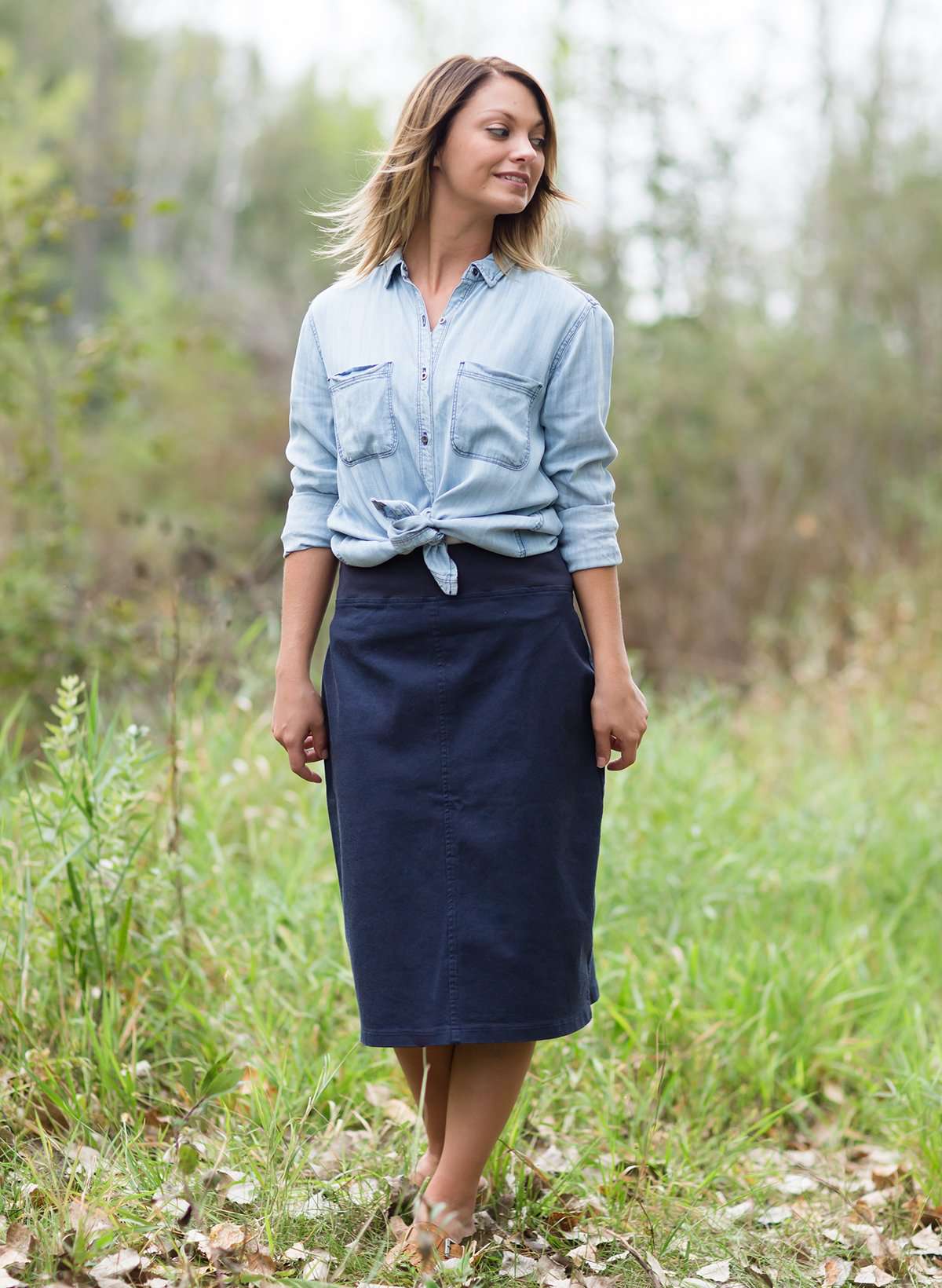 Redirected Joey Midi Skirt Skirts Navy / XS