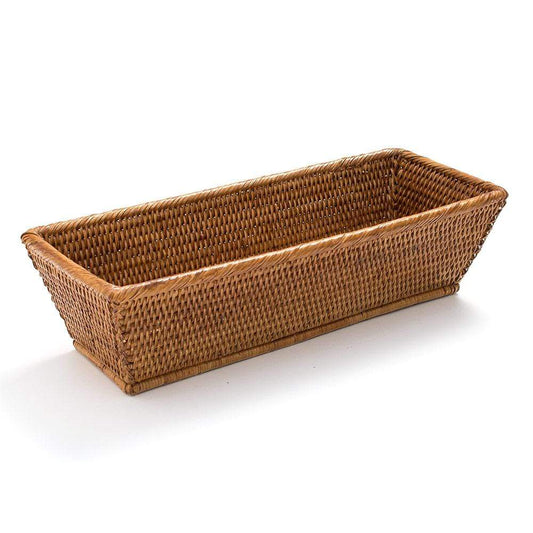 Rattan Bread Serving Basket in Dark Natural - 1 Each