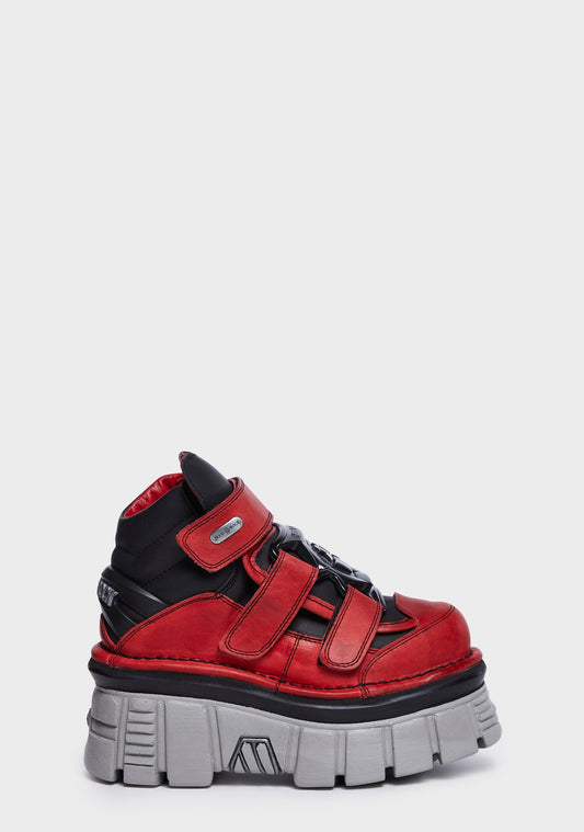 Red M-285-S39 Ankle Boots