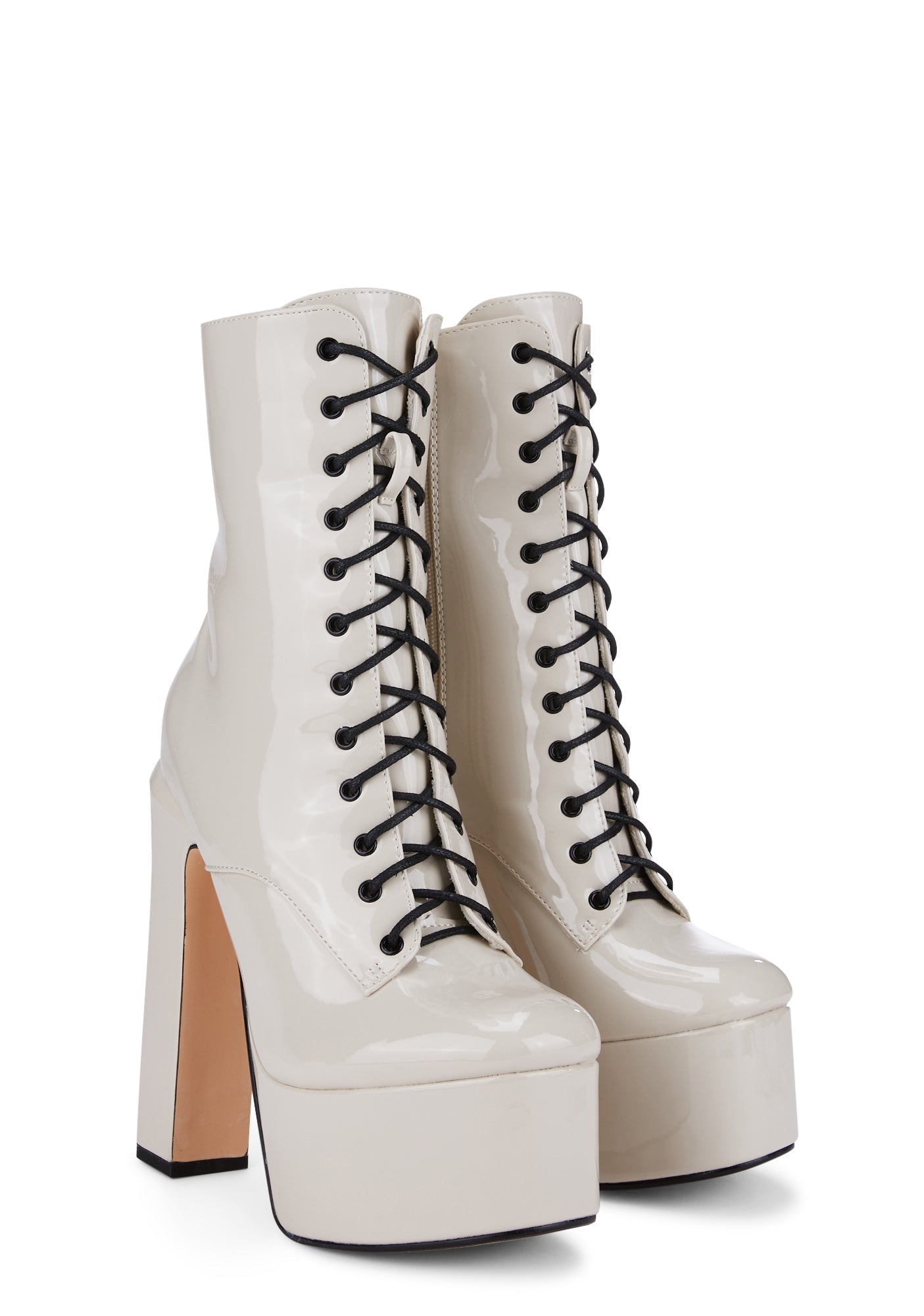 Bone Hedy Lace Up Boots