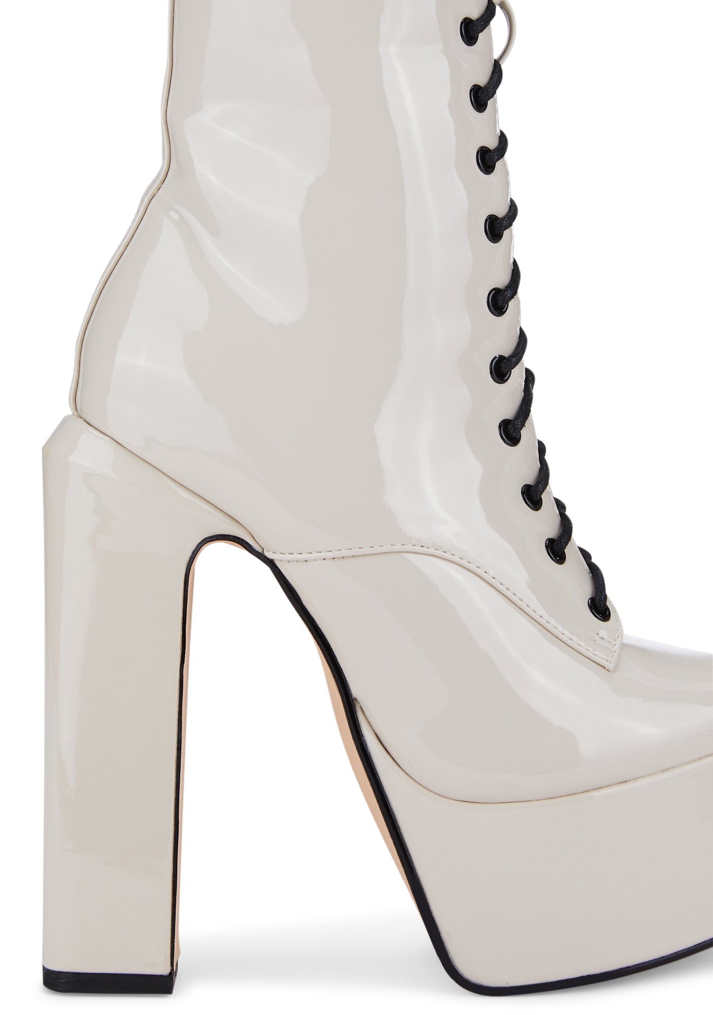 Bone Hedy Lace Up Boots
