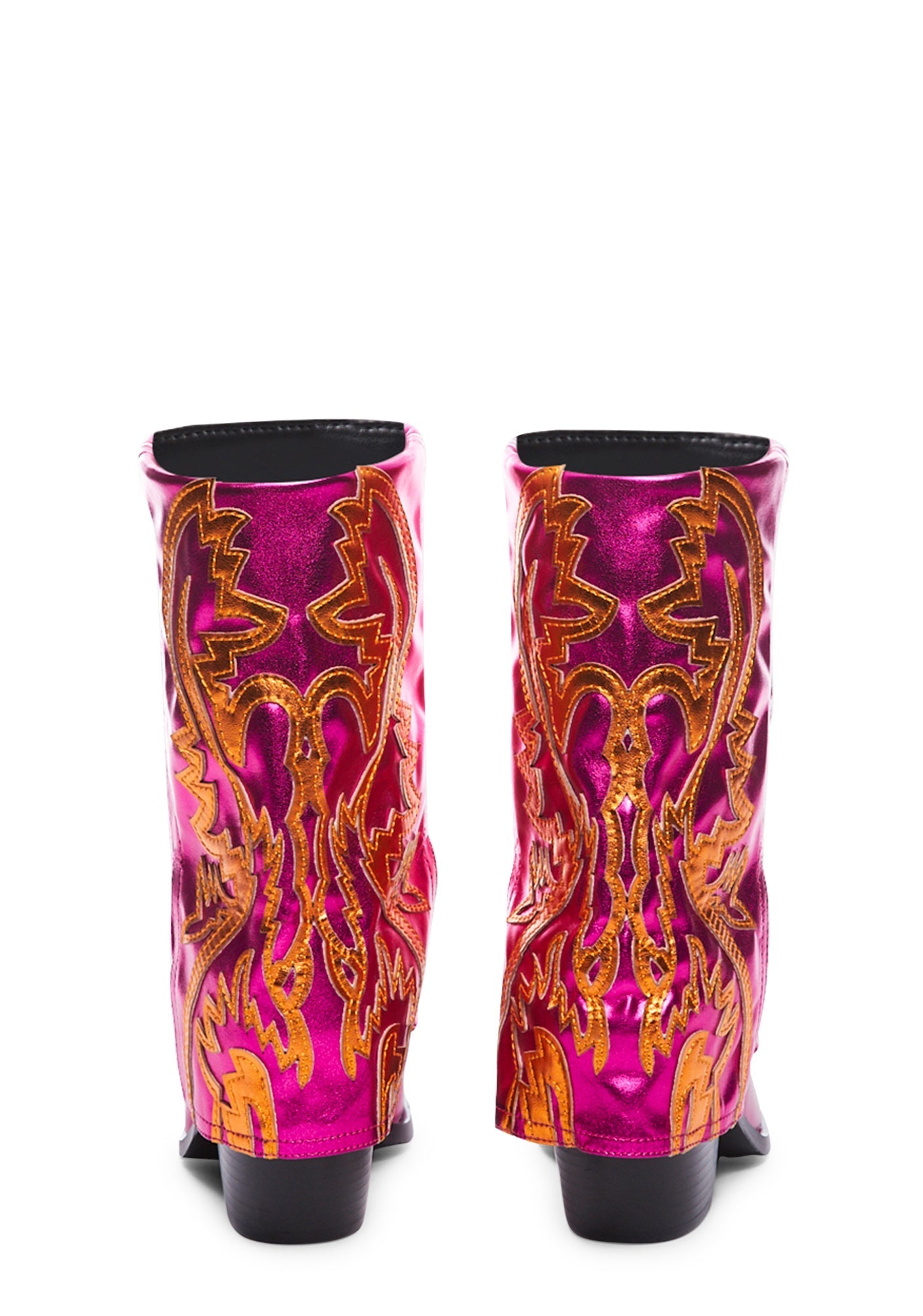 Esperanza Cowboy Boots-Metallic Pink
