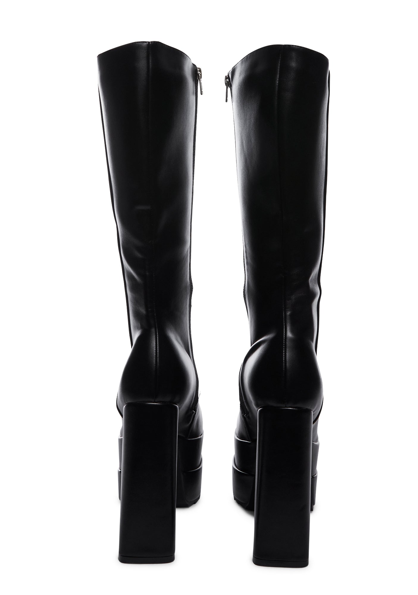 Wide Fit Homewrecker Platform Calf Boots