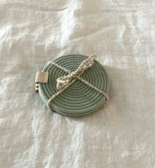 Sage Rope Coasters