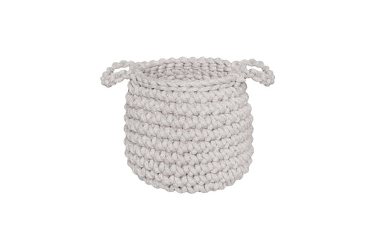Crochet Basket, Small | OATMEAL