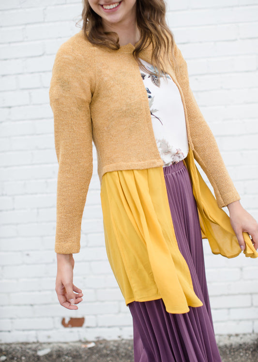 Sunflare Knit Long Cardigan