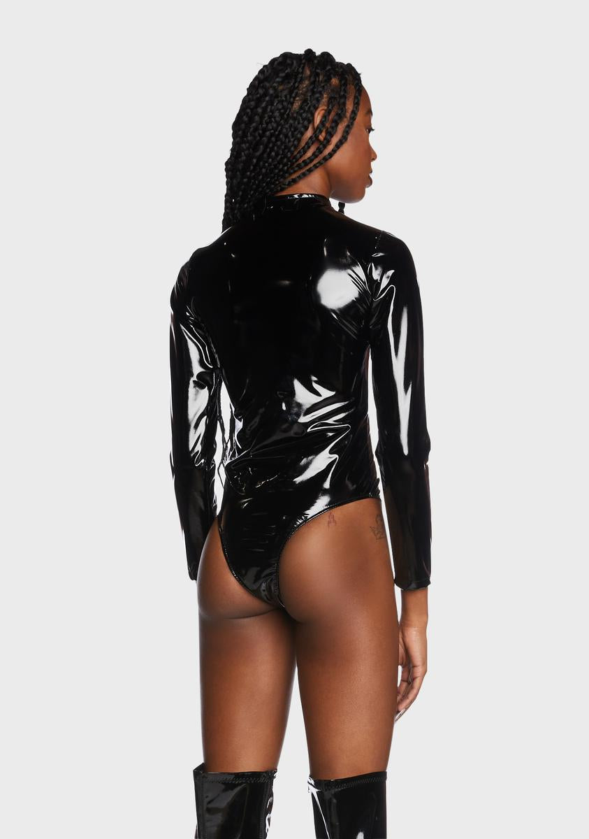 Zipper Long Sleeve Bodysuit