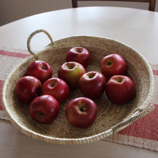 Round Moroccan Woven Tray - Large