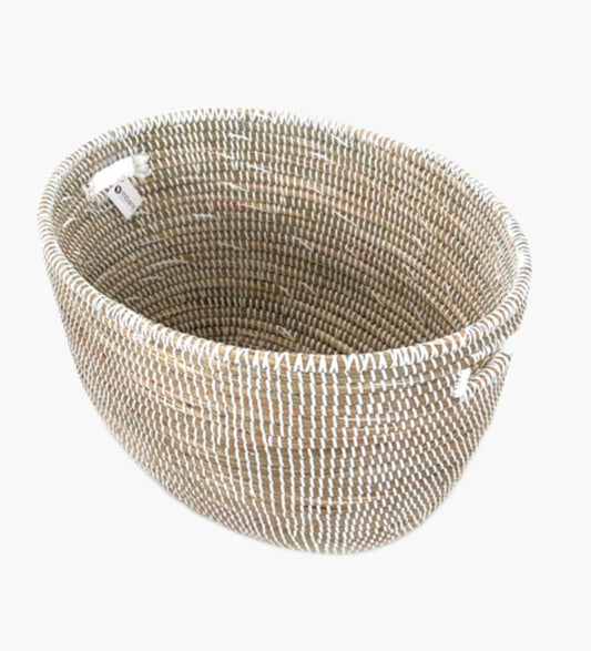 White Oval Basket