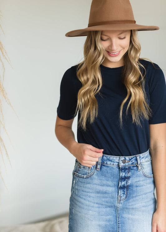 Wool Panama Suede Trim Hat