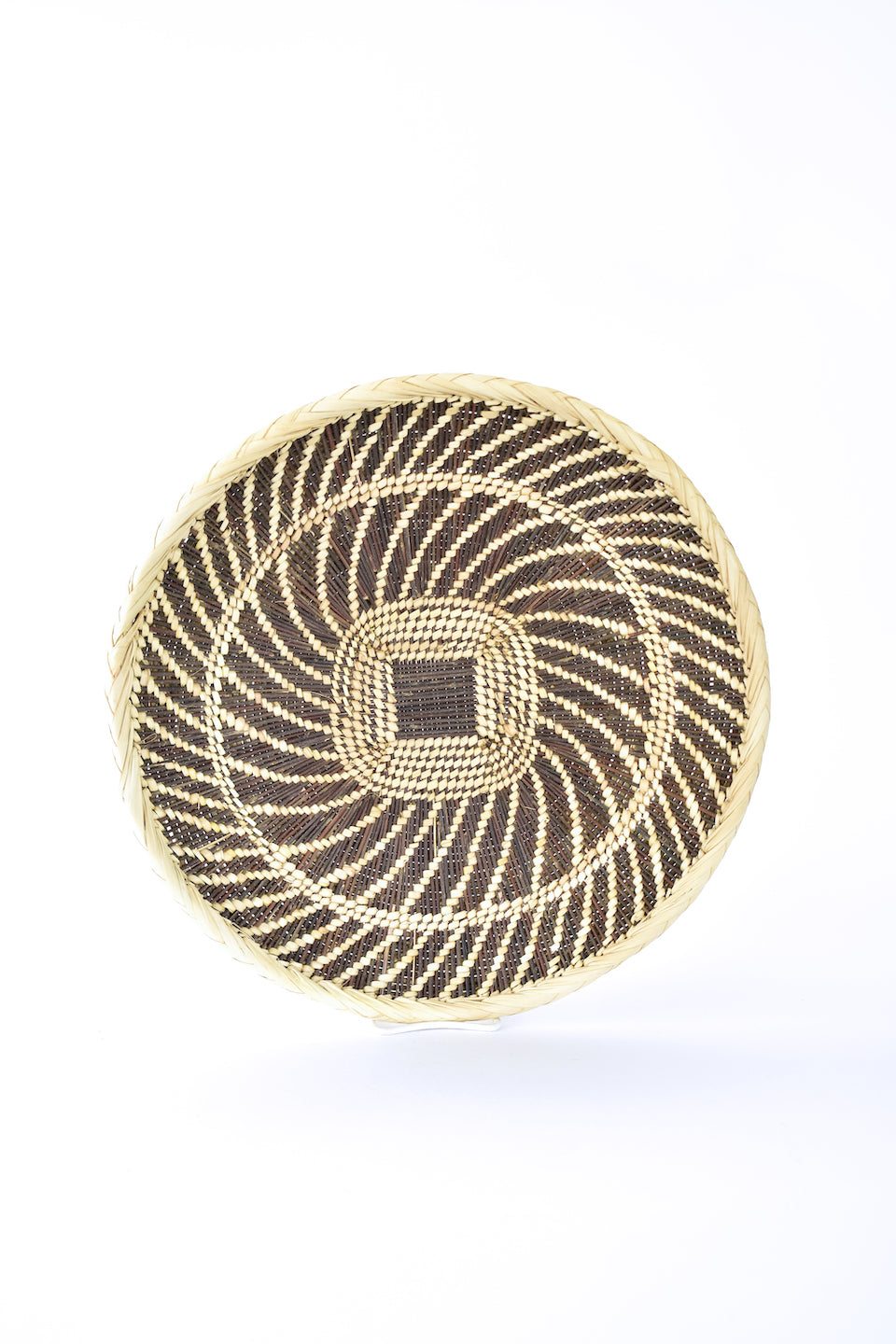 Plateau Basket With Sun Pattern
